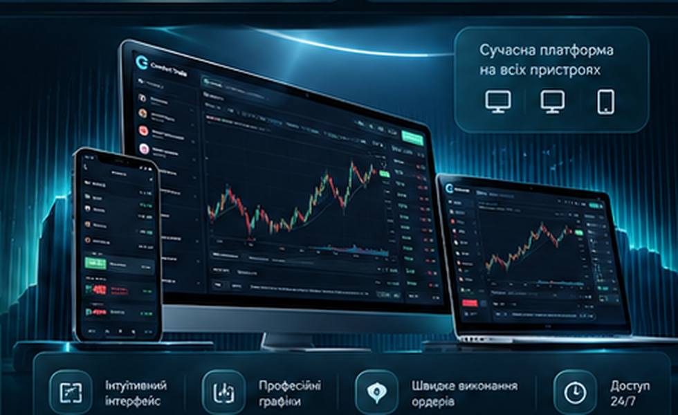 Торгова платформа Comfort Trade на комп’ютері, планшеті та смартфоні